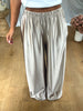 PANTALON SATINÉ JOGGER CHAMPAGNE