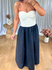 ROBE BRIDGET BUSTIER DENTELLE BLANC