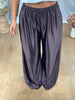PANTALON SATINÉ JOGGER CHOCO