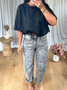 JEANS BARELL GRIS DÉLAVÉ