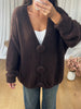 GILET GROS BOUTONS CHOCO