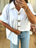 CHEMISE BOUTONS BIJOUX BLANC