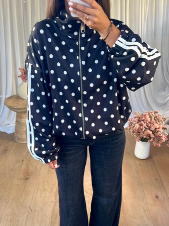 VESTE ZIPPÉE POIS