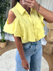 CHEMISE DENIM VOLANT