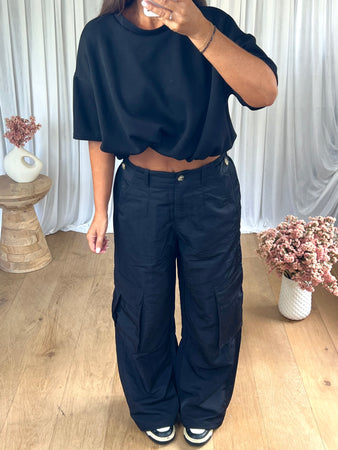 PANTALON TREILLIS NOIR