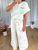 PANTALON GAZE BANDANA BEIGE