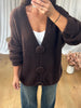 GILET GROS BOUTONS CHOCO