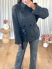 GILET COL MONtANT GRIS