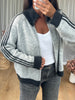 GILET ZIPPÉ BANDES