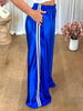 PANTALON SATINÉ JOGGER BLEU