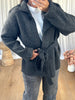 GILET COL MONtANT GRIS