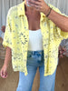 CHEMISE GAZE BANDANA JAUNE