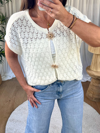 GILET AJOURÉ SOLEIL