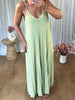 ROBE PLISSÉÉ LUREX ANIS