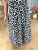 ROBE GAZE NOEUD LEOPARD