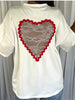 T-SHIRT COEUR DENTELLE