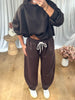 PANTALON JOGGER BARREL CHOCO