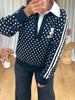 PULL POIS COL CHEMISE