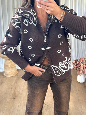 GILET BANDANA CHOCO