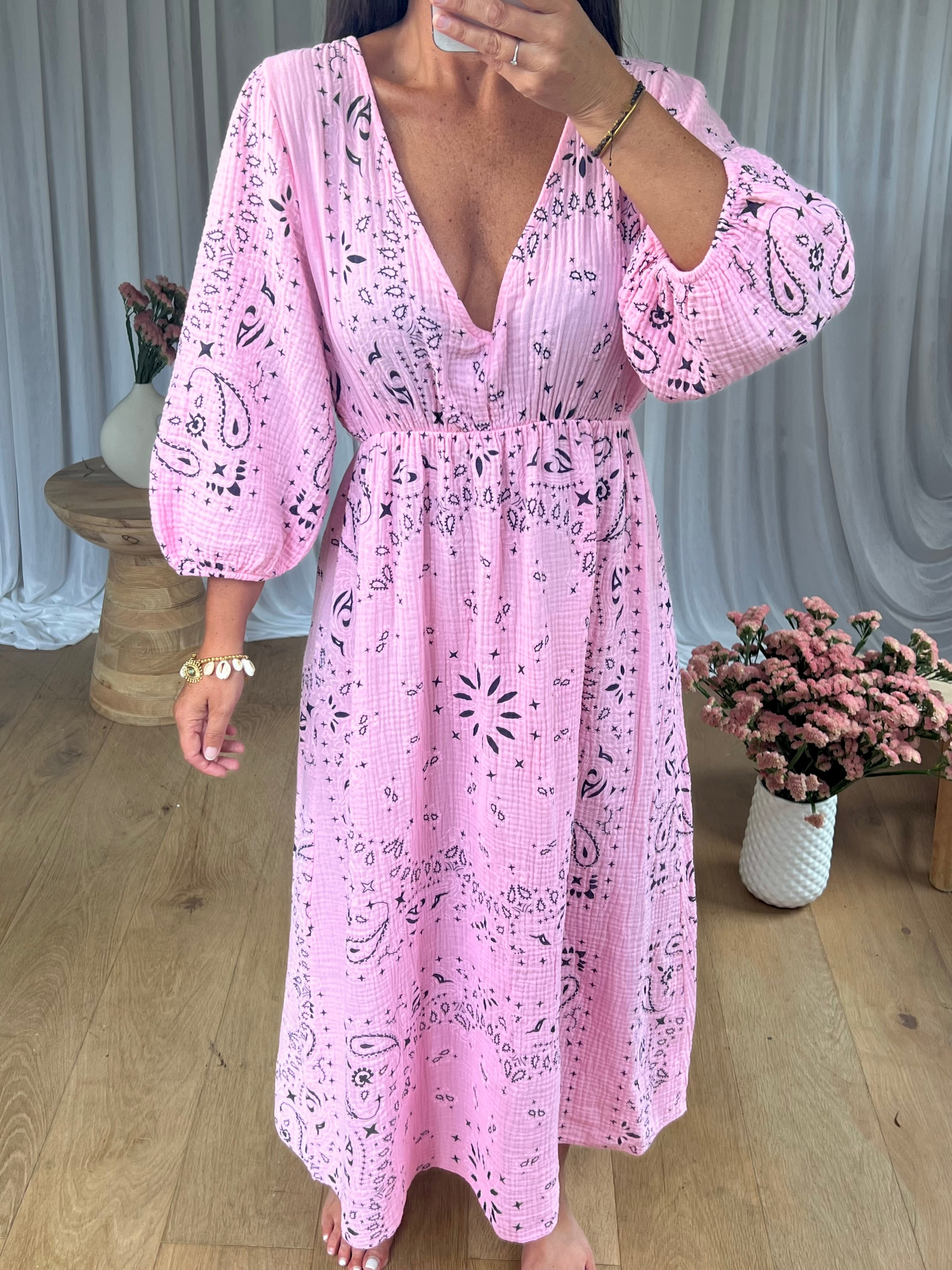 ROBE GAZE BANDANA ROSE
