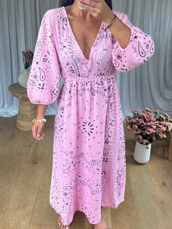 ROBE GAZE BANDANA ROSE