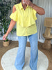 CHEMISE DENIM VOLANT
