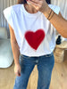 TOP ÉPAULETTES COEUR