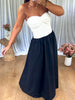 ROBE BRIDGET BUSTIER DENTELLE BLANC