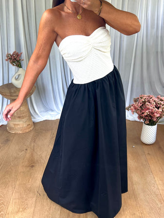 ROBE BRIDGET BUSTIER DENTELLE BLANC