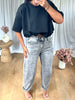 JEANS BARELL GRIS DÉLAVÉ