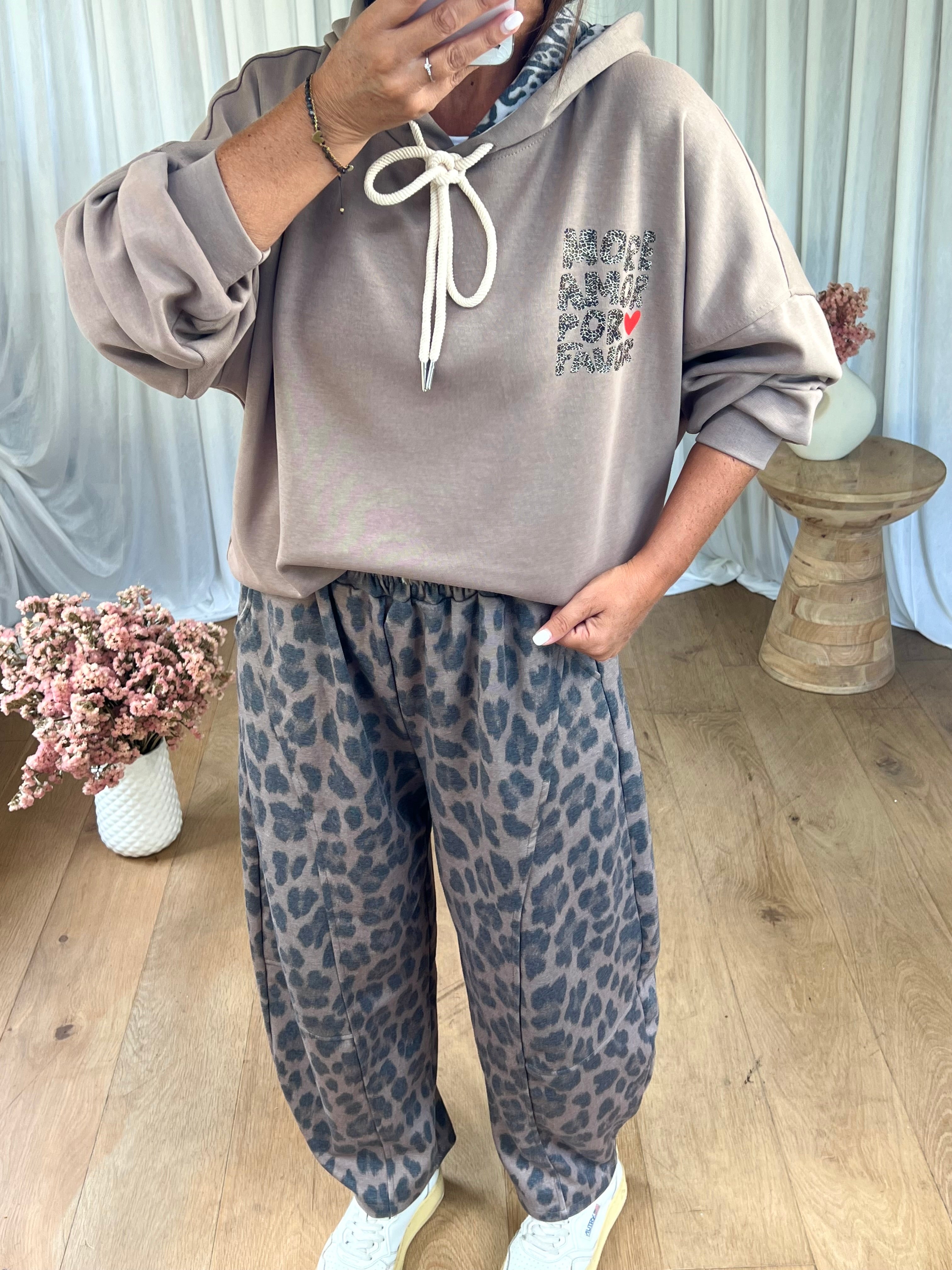 SWEAT CAPUCHE LÉOPARD