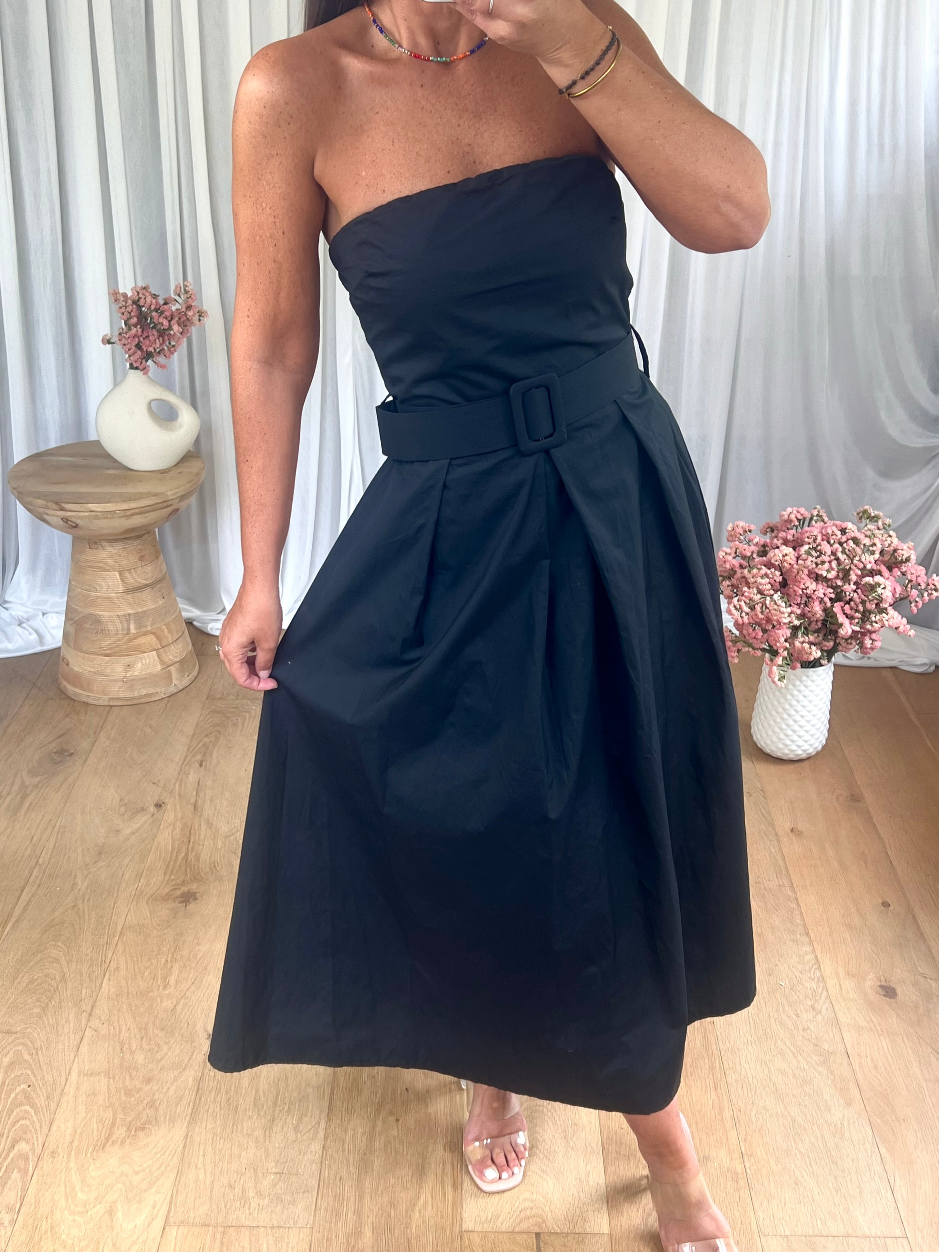 ROBE BUSTIER NOIR