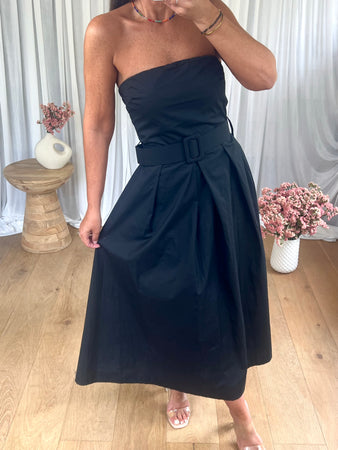 ROBE BUSTIER NOIR