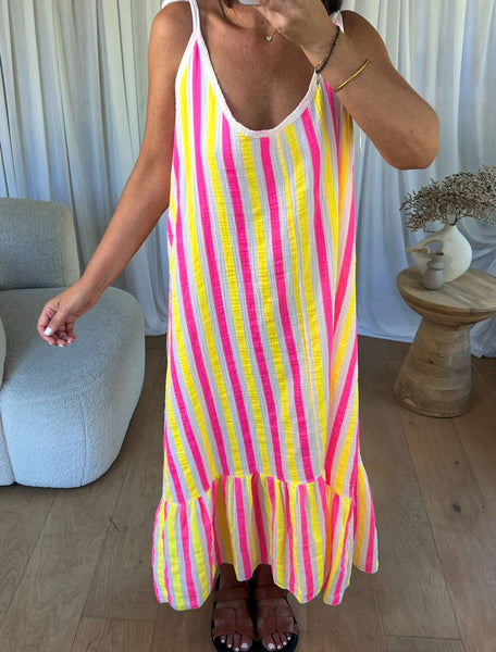 ROBE GAZE MILOS JAUNE