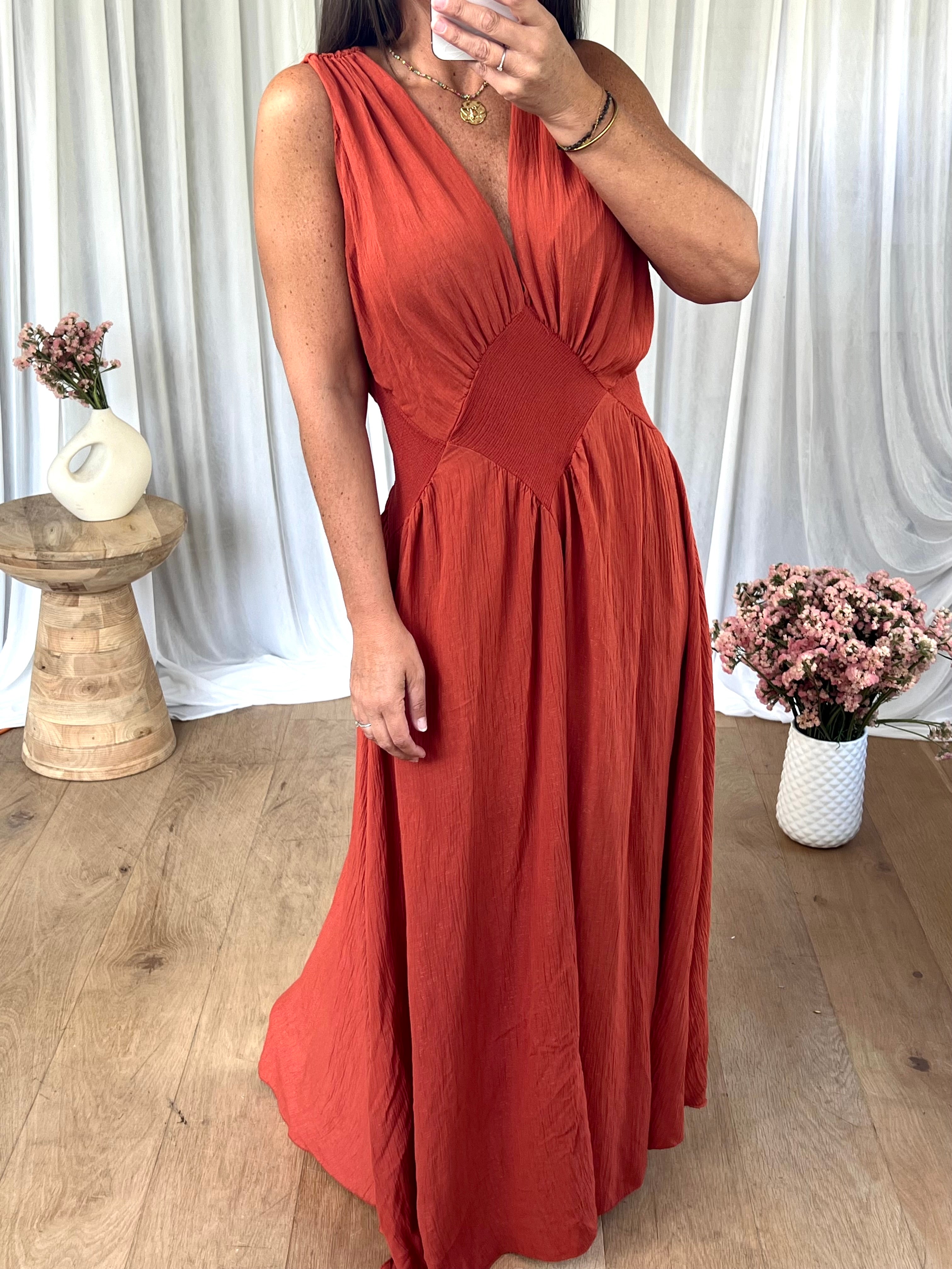 ROBE SOLANGE ROUILLE