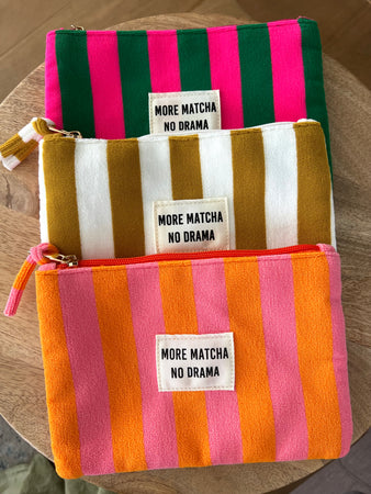 POCHETTE ÉPONGE « MORE MATCHA NO DRAMA »
