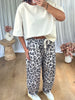 PANTALON JOGGER BARREL LÉOPARD BEIGE