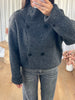 GILET COL MONtANT GRIS