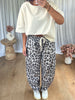 PANTALON JOGGER BARREL LÉOPARD BEIGE
