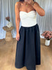 ROBE BRIDGET BUSTIER DENTELLE BLANC