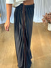 PANTALON SATINÉ JOGGER NOIR