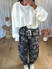 TOP BASILE MANCHES BLANC