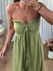 ROBE COTON VERT