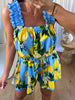 ENSEMBLE/SHORT CITRON BLEU