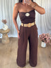 PANTALON CEINTURE CHOCO
