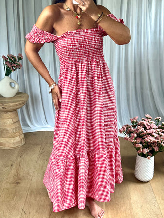 ROBE BRIGITTE ROUGE