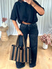 SAC CABAS RAYURES