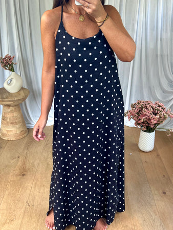 ROBE NAËL POIS NOIR