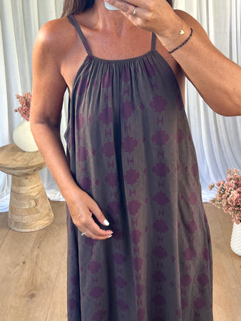 ROBE VISCOSA MARRON