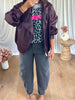 JEANS BALLON GRIS